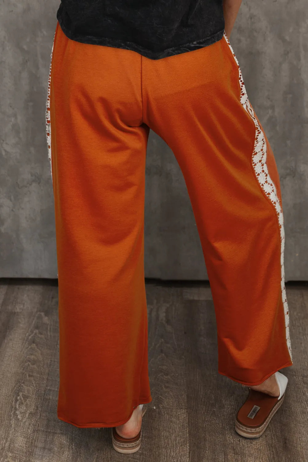 Plus Size Wide Leg Pants-Casual-Comfortable