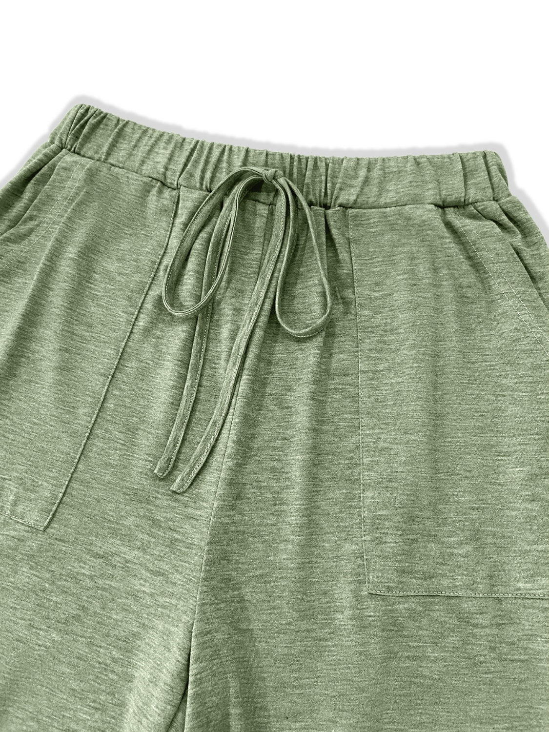 Tied Wide Leg Pants with Pockets-Casual-Fashion