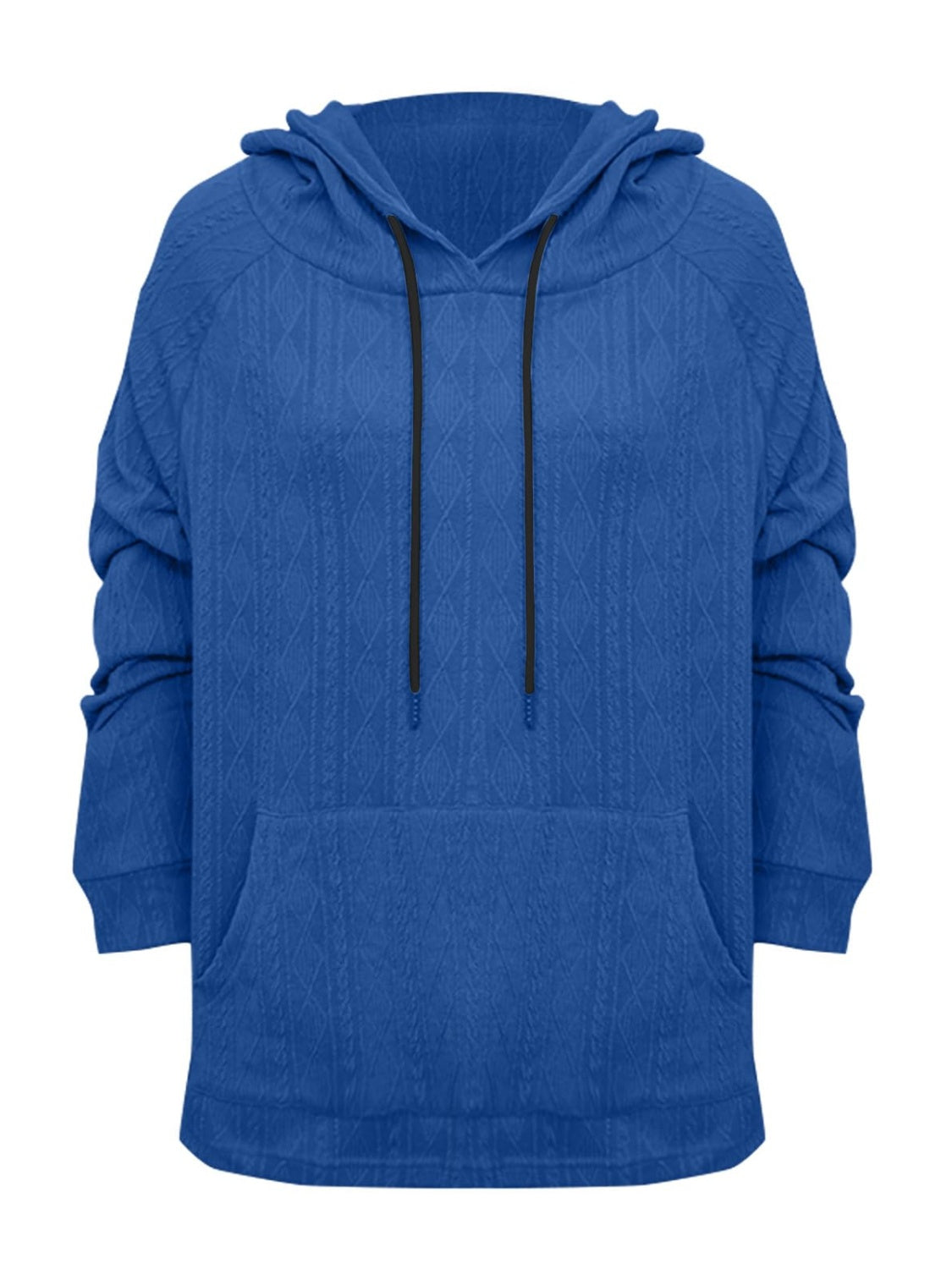Full Size Drawstring- Long Sleeve Hoodie