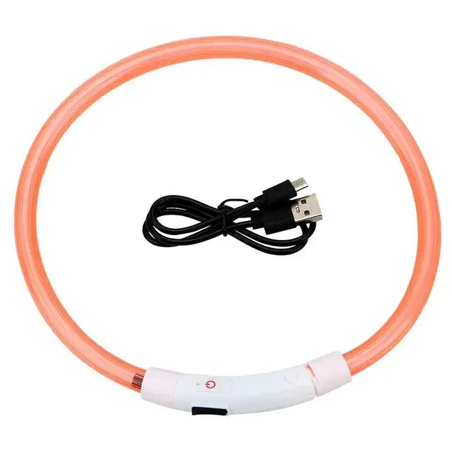 Safety Flashing Glow Dog Collar-Reflextive